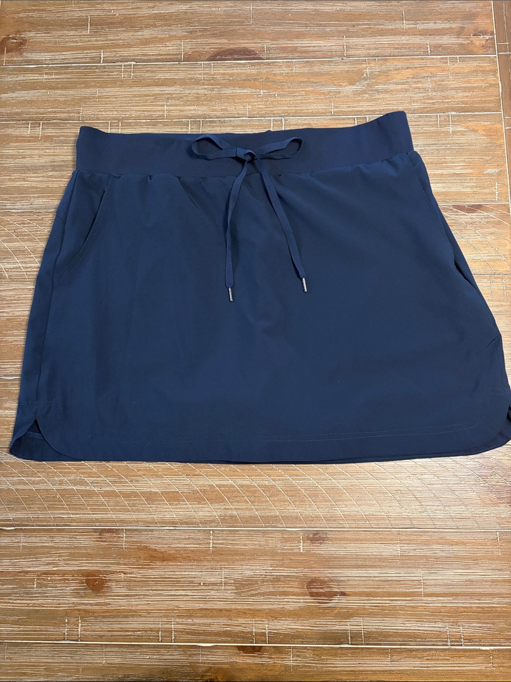 Westbound Navy Active Skort with Elastic Waist